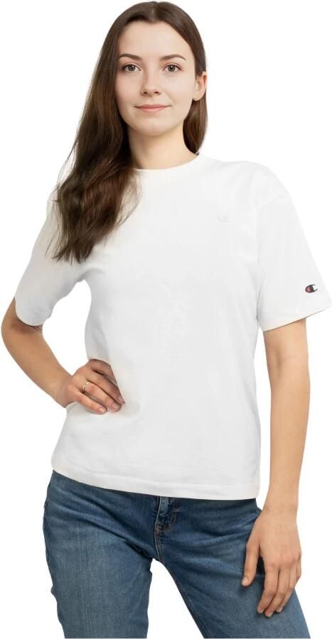 Champion Dames T-shirt Oversized Model 116692 White Dames