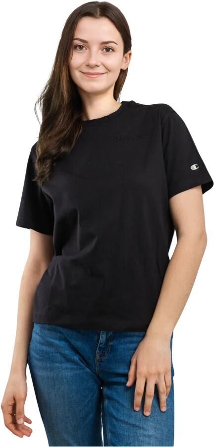 Champion Dames T-shirt relaxed fit Black Dames