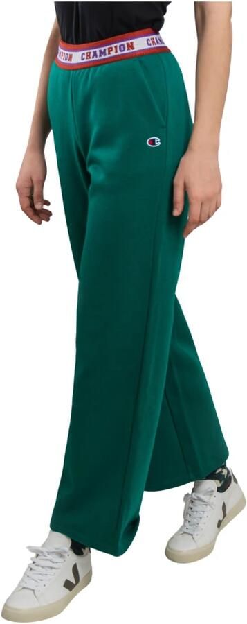 Champion Groene High Waist Relaxte Sweatpants Green Dames