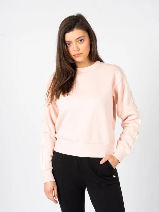 Champion Klassieke Korte Sweatshirt Pink Dames - Foto 2