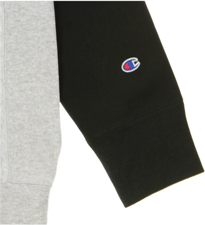 Champion Sweatshirt girocollo kleurblok kangoeroe pocket omgekeerd weefsel Grijs Heren