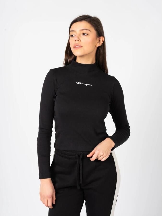 Champion Minimalistische Stijl Golf Hals Blouse Black Dames - Foto 2