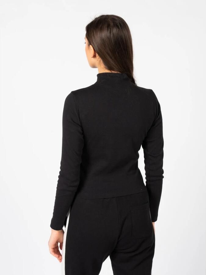 Champion Minimalistische Stijl Golf Hals Blouse Black Dames - Foto 3