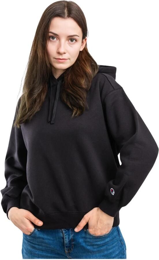 Champion Zwarte Dames Sweatshirt Relaxte Pasvorm Black Dames