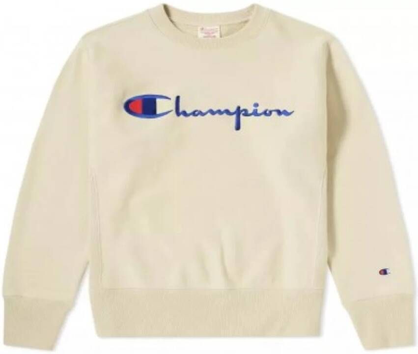 Champion Crewneck sweatshirt Beige Unisex