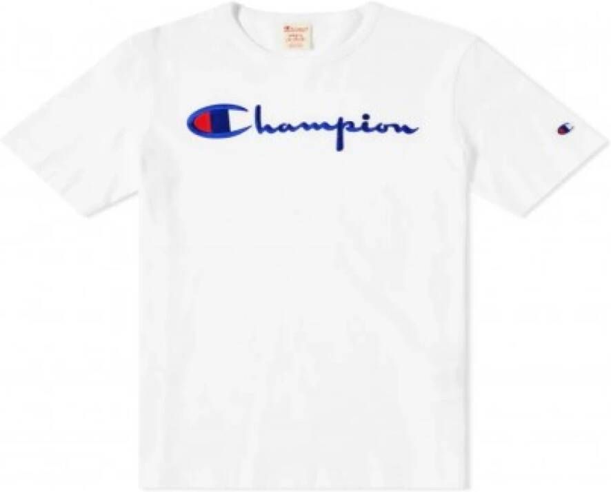 Champion Crewneck T-shirt Wit Heren