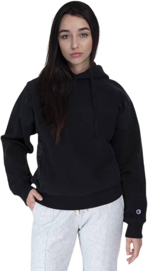 Champion Hooded sweatshirt 114188 Kk001 XS Women`s Sweatshirt Zwart Dames