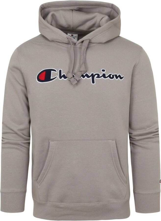 Champion Hoodie Logo Grijs Heren