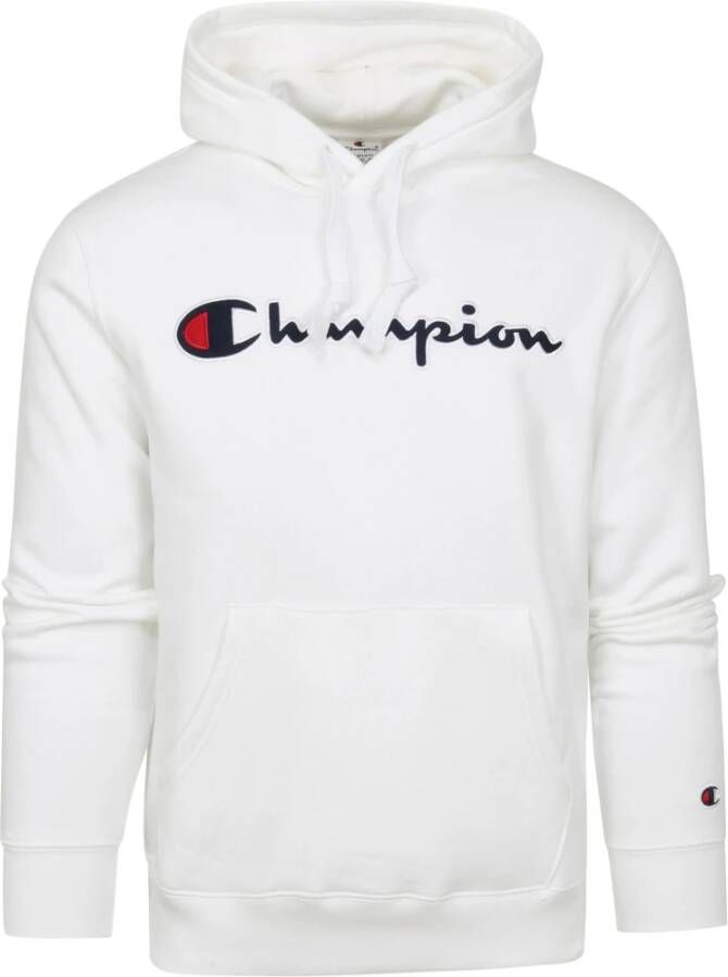 Champion Kampioen hoodie -logo wit Heren