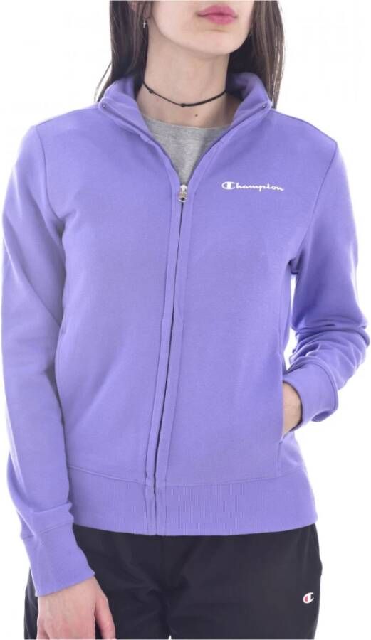 Champion Kenmerkende zip sweatshirt Purple Dames