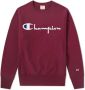 Champion Reverse Weave Script Logo Crew Sweatshirt Rood Heren - Thumbnail 1