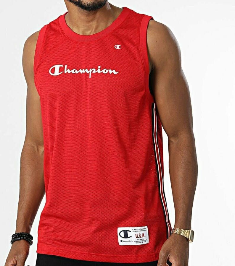 Champion Sleeveless Training Tops Rood Heren