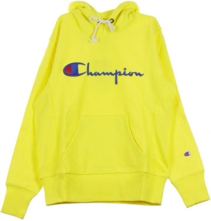 Champion Sweatshirt met capuchon Yellow Heren