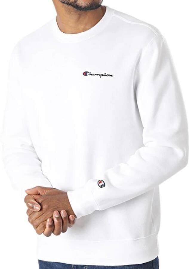 Champion Small Script Logo Fleece Sweater Heren