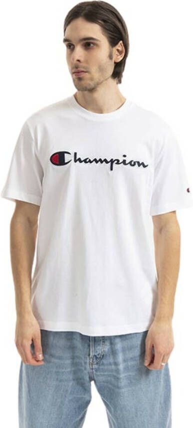 Champion T -shirt 217814 ww001 Wit Heren