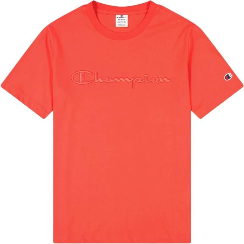 Champion T-shirt Cml Logo Oranje Heren