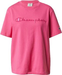 Champion T-shirt Cml Logo Roze Heren