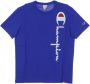 Champion T-shirt Crewneck Tee Blauw Heren - Thumbnail 1