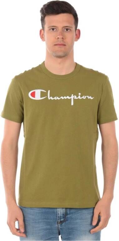 Champion Casual Sweatshirt Green Heren