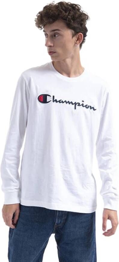Champion T-shirt met lange mouwen 216474 Ww001 Wit Heren