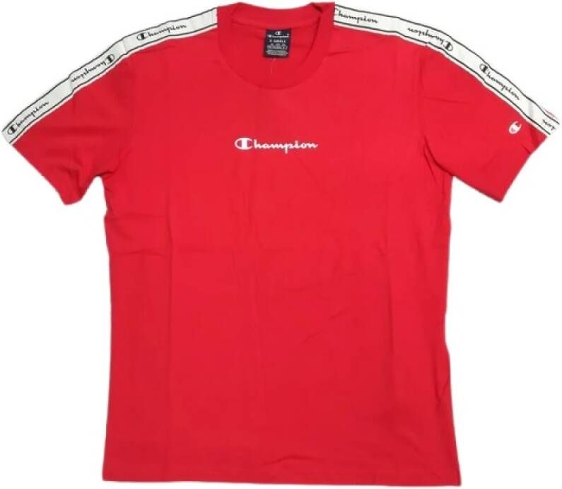 Champion Heren Lichtgewicht Katoenen Jersey T-Shirt Red Heren