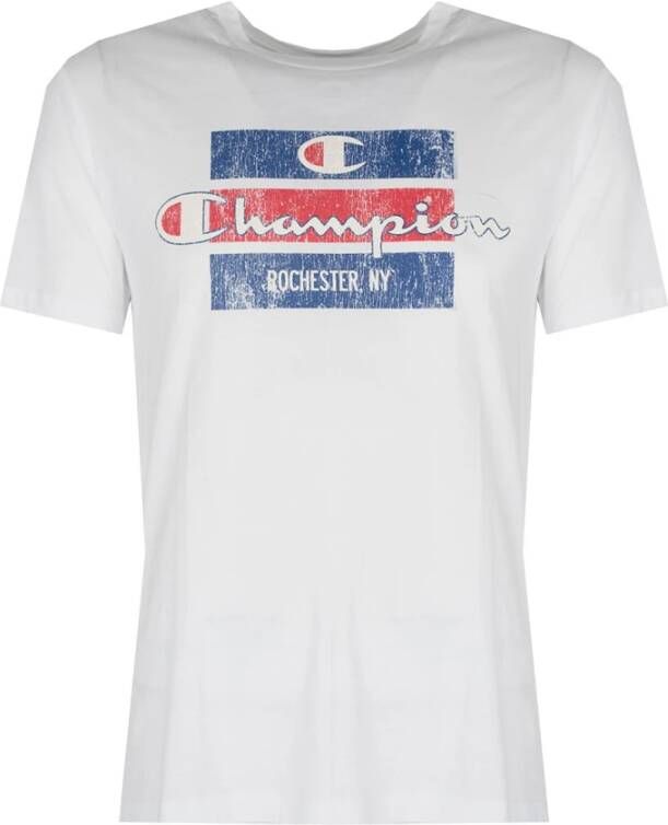 Champion T-shirt Wit Dames