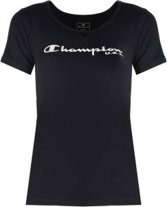 Champion T-Shirt Zwart Dames