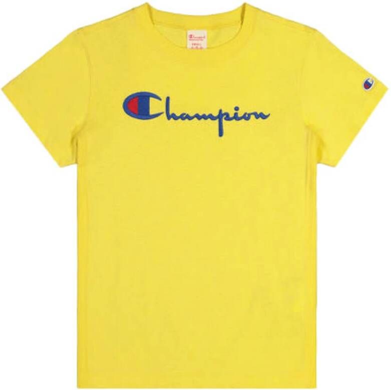 Champion T-shirts Yellow Heren