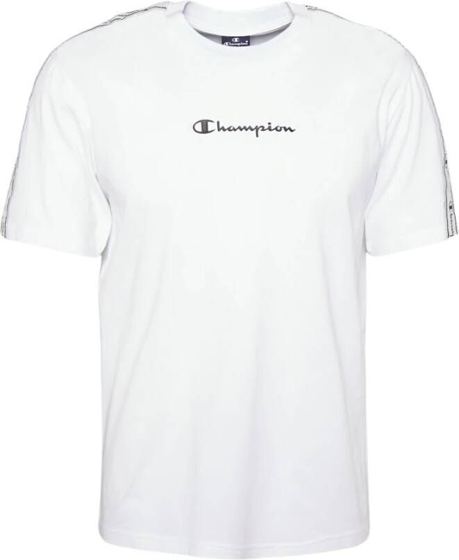 Champion Heren Lichtgewicht Katoenen Jersey T-Shirt White Heren