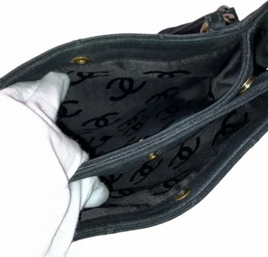 Chanel Vintage Pre-owned Suede chanel-bags Black Dames - Foto 5