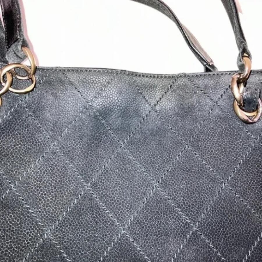 Chanel Vintage Pre-owned Suede chanel-bags Black Dames - Foto 4