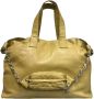 Chanel Vintage Beige Leren Shopper Tas met Groot Logo Tweedehands Beige Dames - Thumbnail 1