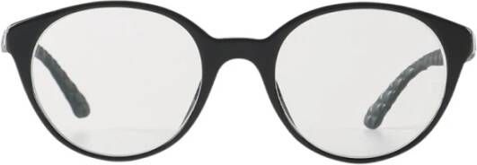 Chanel Vintage Chanel Black Acetate Round Eyeglasses Zwart Dames
