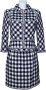 Chanel Vintage Chanel Blauw Geruit Tweed Pak Zwart Dames - Thumbnail 1