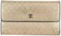 Chanel Vintage Italiaanse Leren Portemonnees Tweedehands Fair+ Stijl Beige Dames - Thumbnail 1