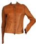 Chanel Vintage Kaneelbruine Leren Jas Bruin Dames - Thumbnail 1