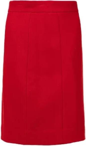Chanel Vintage Lana Shorts-Rokken Rood Dames