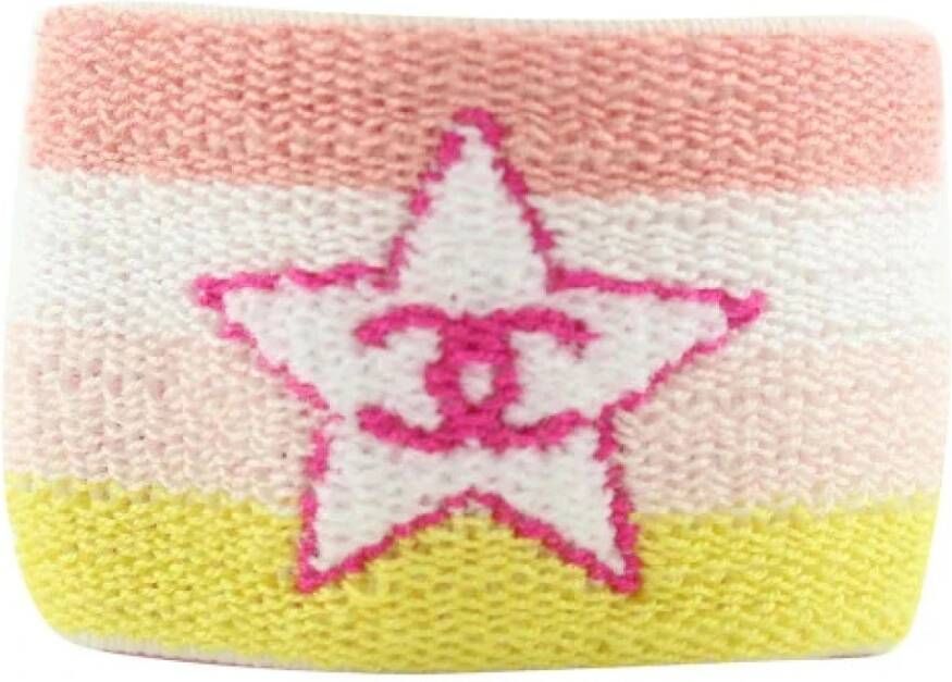 Chanel Vintage Pratilled stoffen chanel-jewelry Roze Dames