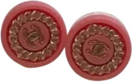 Chanel Vintage Pratilled stoffen chanel-jewelry Roze Dames