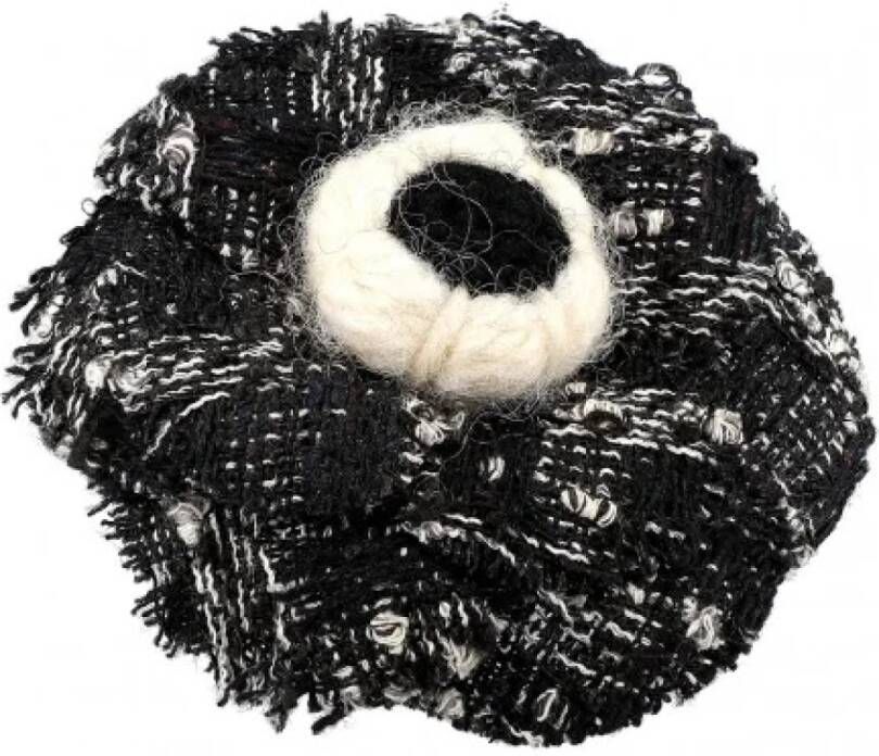 Chanel Vintage Pratilled stoffen chanel-jewelry Zwart Dames
