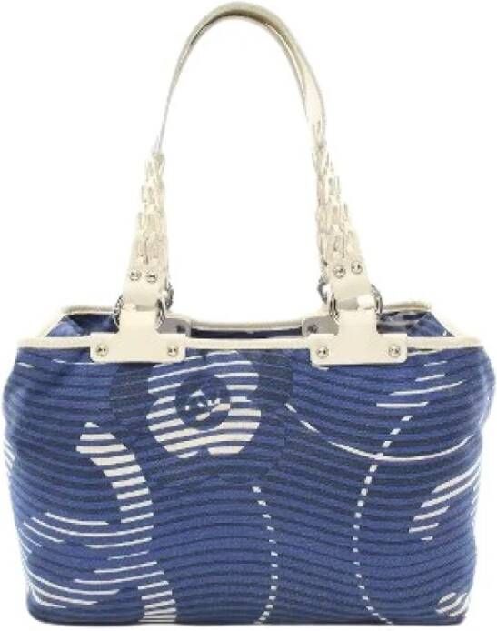 Chanel Vintage Pre-eigendom canvas chanel-bags Blauw Dames