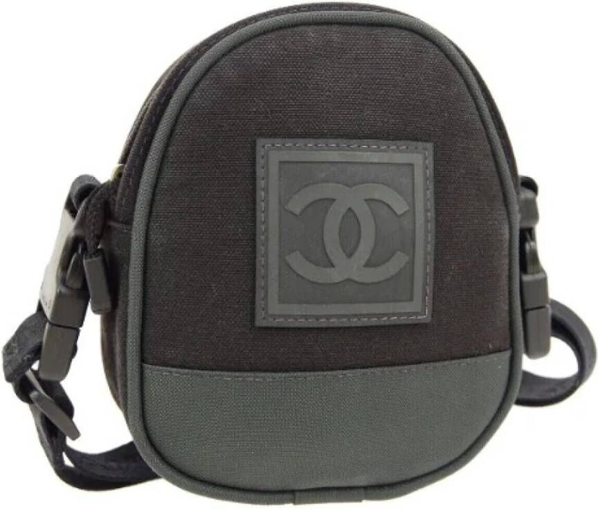 Chanel Vintage Pre-eigendom canvas chanel-bags Zwart Dames