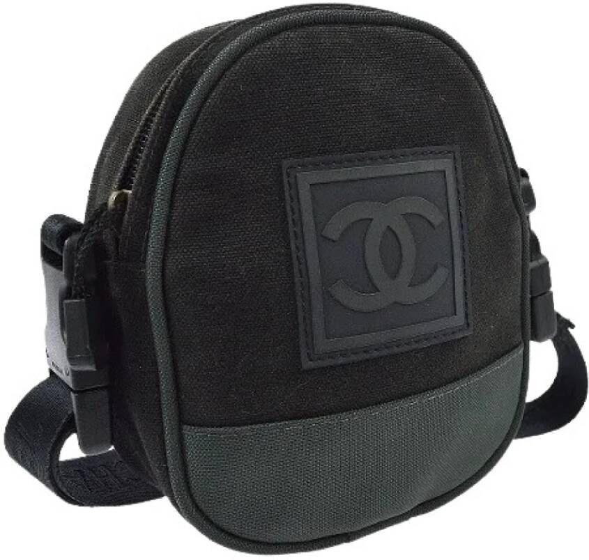 Chanel Vintage Pre-eigendom canvas chanel-bags Zwart Dames