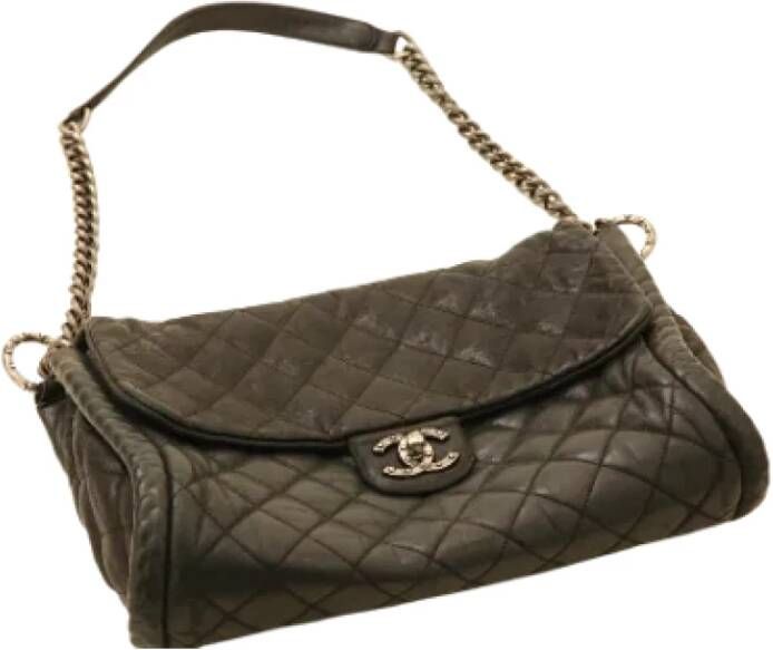 Chanel Vintage Pre-owned Canvas chanel-bags Bruin Dames