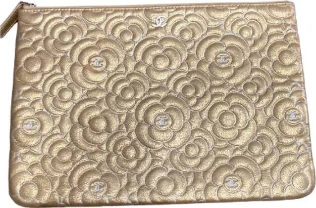 Chanel Vintage Pre-owned Canvas chanel-bags Yellow Dames