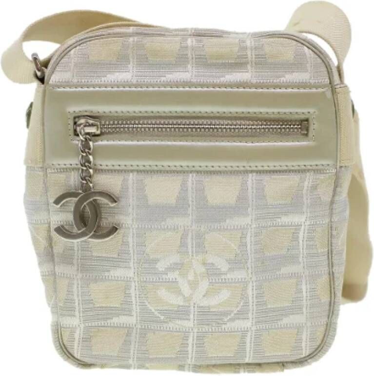 Chanel Vintage Pre-owned Canvas chanel-bags Grijs Dames