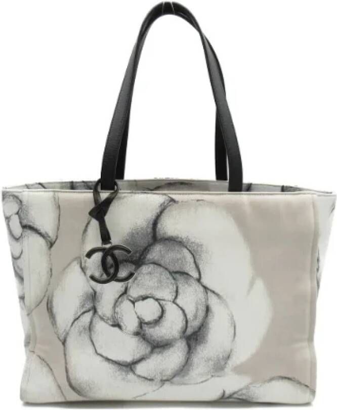 Chanel Vintage Pre-owned Canvas chanel-bags Grijs Dames