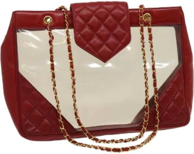 Chanel Vintage Pre-owned Canvas chanel-bags Rood Dames