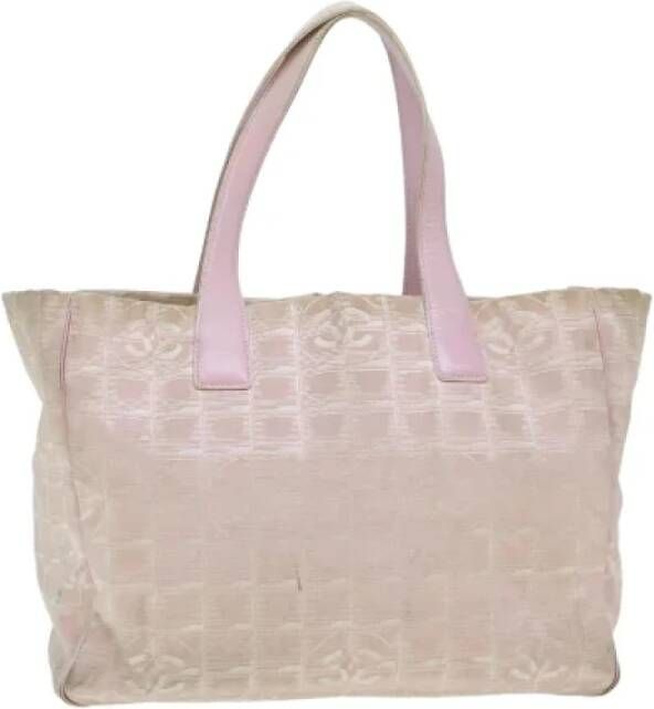 Chanel Vintage Pre-owned Canvas chanel-bags Roze Dames