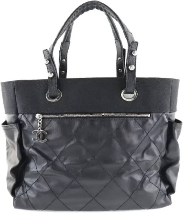 Chanel Vintage Pre-owned Canvas chanel-bags Zwart Dames